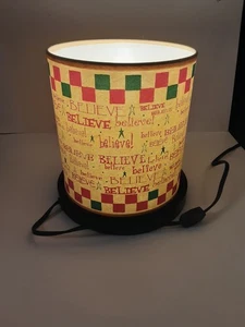 Weihnachten Tischlampe "Believe" Motiv 9" hoch 2004 - Bild 1 von 10