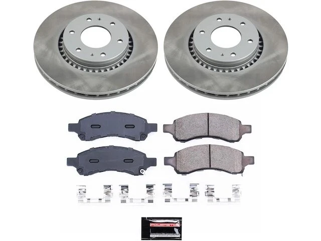 前刹车片和转子套件适用于 2006 - 2007 别克 Rainier 5.3L V8 NK287YM — 第 1/1 张图片