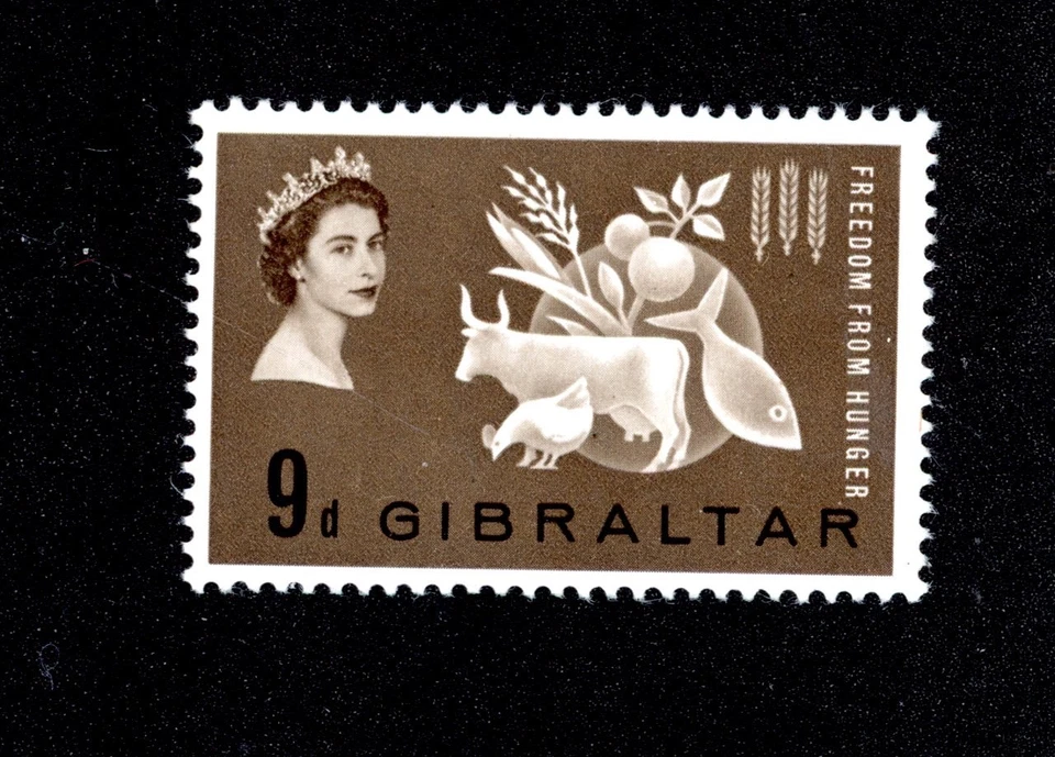 GIBRALTAR--Sello individual Scott #161 Foto 1 de 1