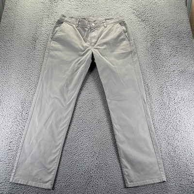 Bonobos Chino Pants Mens 34x30 Gray Cotton Stretch Straight Fit Preppy - Image 1 of 4