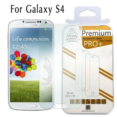 For Samsung Galaxy S4 Tempered Glass Screen Protector Genuine Gorilla Tech Brand - Image 1 of 4