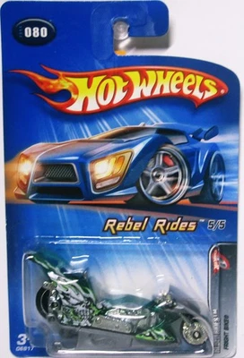 Hot Wheels 2005-080 Rebel Rides 5/5 Fright Bike 1:64 Scale Toy Car  Brand New - Image 1 of 3