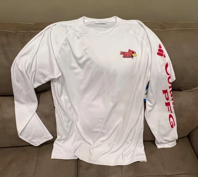 NWT Columbia Performance Fishing Gear UV Long Sleeve Size M, Illinois State logo - Image 1 of 4
