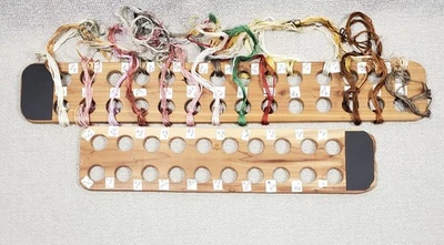 2 ORGANIZADORES DIVISORES de hilo de bordar de madera con imanes de aguja Foto 1 de 2