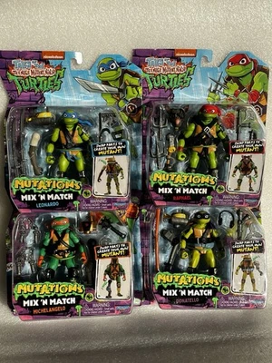 Tales Of The Teenage Mutant Ninja Turtles Mutations Mix N Match Figures Set Of 4 - Image 1 of 4