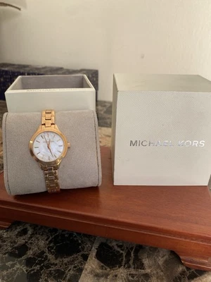 Michael Kors Women's Watch White And Yellow Toned - Image 1 of 4