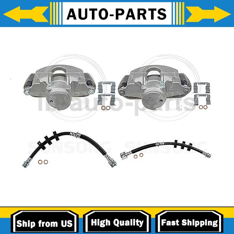 Суппорт переднего тормоза со шлангами со стороны водителя и пассажира подходит для Ford Focus 2,0 л 2,5 л - Изображение 1 из 4