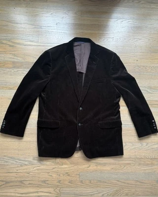 Blazer Brooks Brothers EE. UU. Hombres 46R Marrón Pana Professor Old Money Quiet Lux Foto 1 de 4