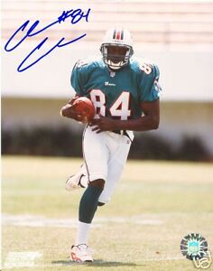CHRIS CHAMBERS MIAMI DOLPHINS  SIGNED 8X10