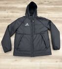 Nike Therma Fit Mens Large Hooded Puffer Jacket Full Zip Fleece Lined