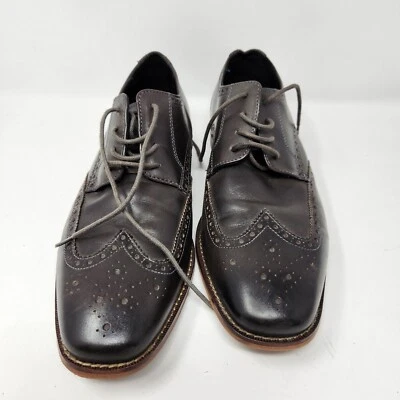 Florsheim серый кожаный Wingtip платье туфли размер 10 D мужской - Изображение 1 из 4