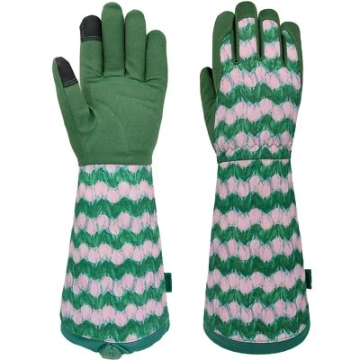 Guantes de jardinería a prueba de espinas y pinchazos guantes de trabajo de poda de rosas guantelete Foto 1 de 4