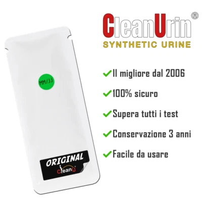 Clean Urin 25ml Original CleanU | Urina sintetica pronta all’uso - Bollino Verde