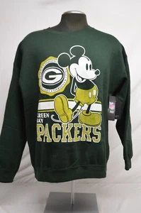NEU Disney x Junk Food Green Bay Packers Herren Sweatshirt mit Rundhalsausschnitt Größe LARGE - Bild 1 von 8