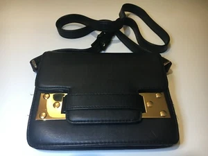 WITCHERY Small Black Crossbody Bag Handbag Purse Shoulder Satchel Messenger - Picture 1 of 12
