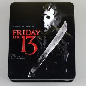 Friday the 13th: The Complete Collection steel tin box Blu-ray All Regions A B C - Imagen 1 de 13