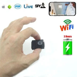 Mini telecamera a pulsante batteria integrata 3 ore wireless 1080P HD WIFI fai da te più piccola - Foto 1 di 9