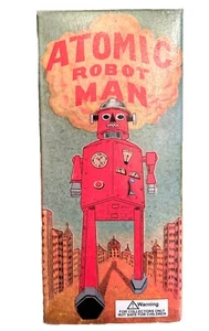 Vintage 1997 Schylling Atomic Red Robot Man NIB - Picture 1 of 7