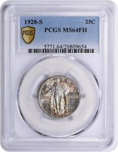 1928-S Standing Liberty Silver Quarter MS64FH PCGS