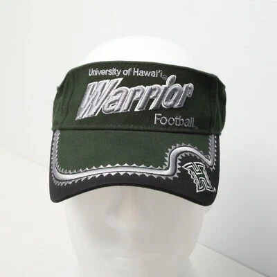 Visera de fútbol americano guerrero arco iris de la Universidad de Hawaii verde ajustable OSFA para hombre Foto 1 de 4