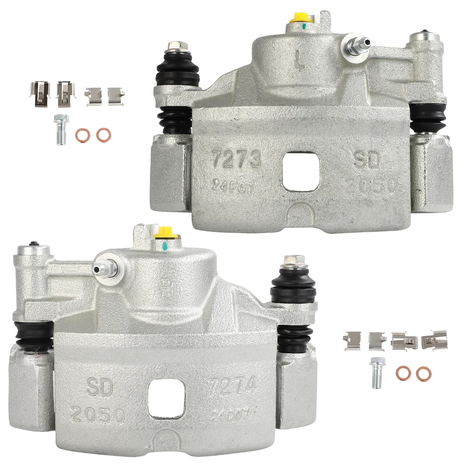 For 1997-2000 Honda Civic CX l4 1.6L  Front Pair Brake Calipers w/ Bracket Foto 1 de 1