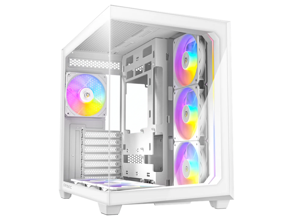 Antec C5 ARGB White, 7 x 120mm ARGB PWM Fans Included, Up to 10 Fans Simultaneou - Image 1 of 4