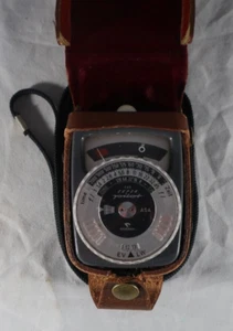 Vintage Gossen Super Pilot CDS Foto Belichtungsmesser mit Lederetui & Halsband - Bild 1 von 4