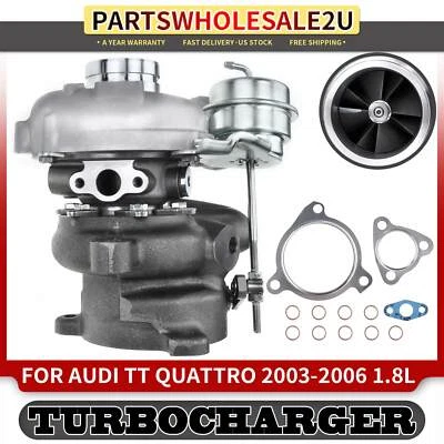 Turbocompresor con actuador Wastegate para Audi TT Quattro 2003-2006 L4 1,8 L K04 Foto 1 de 4