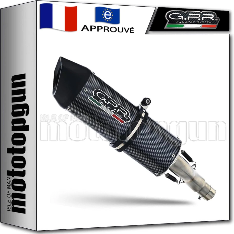 pot echappement approuve poppy gpr pour moto guzzi norge 1200 4v-gt8v 2011 11 - Photo 1/3