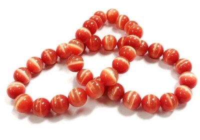 38 jacinto de fibra óptica ojo de gato de 10 mm. Cuentas redondas lisas 2608 Foto 1 de 3