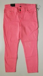 GAP Women's Neon Pink Orange Jeans Size 2 Pants Skinny Ankle Length NWT - Picture 1 of 6