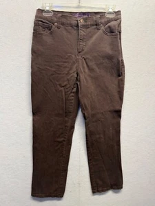 Gloria Vanderbilt Womens Brown Jeans 4P Slim Fit Mid-Rise Cotton Blend Denim - Picture 1 of 9