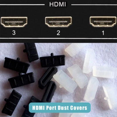 Cubierta de protección de puerto de tapón de interfaz de enchufe de silicona a prueba de polvo HDMI hembra Foto 1 de 2