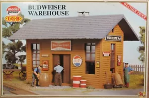 Model Power/LGB 1616 Budweiser Warehouse Kit for G-Gauge NOS - Picture 1 of 2
