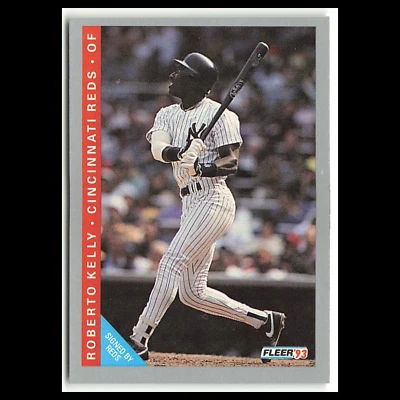Roberto Kelly #393 1993 Fleer Cincinnati Reds Baseball Card MLB NM Foto 1 de 3