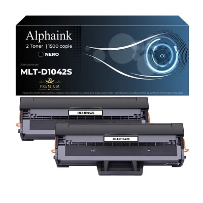 2 TONER MLT-D1042S COMPATIBILI SAMSUNG ML1865 SCX3200 ML1660 SCX3205 ML1670 - Immagine 1 di 4