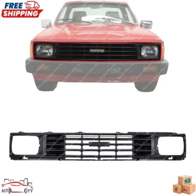 New Front Grille Assembly Black Plastic For 1984 1985 1986 Toyota Pickup RWD - Image 1 of 4