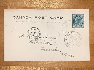 Canada 1900 Ancaster Ont. Post Card Stationery, Ontario - Picture 1 of 2