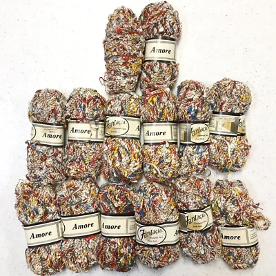 Reflections Fantacia Amore Textured Yarn From Italy 14 Skein Lot 50g 1.5oz NEW - Image 1 of 4