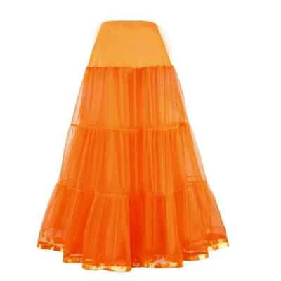 Faldas de malla de tul de 2-3 capas enagua ribete de cinta falda interior nupcial sin cordones Foto 1 de 4