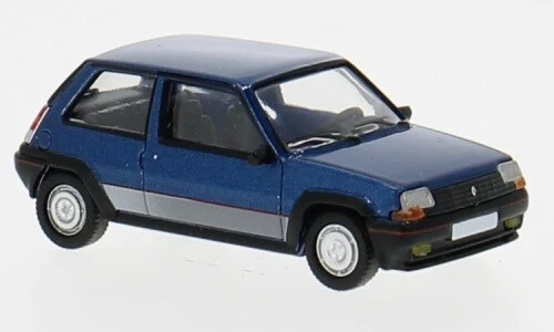 Brekina PCX870297 - 1/87 Renault 5 GT Turbo, Blu Metallizzato, 1985 - Nuovo - Immagine 1 di 1