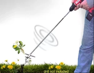 Weed 'N Till LT drill-powered weeding and tilling tool for gardens and beds - Picture 1 of 6