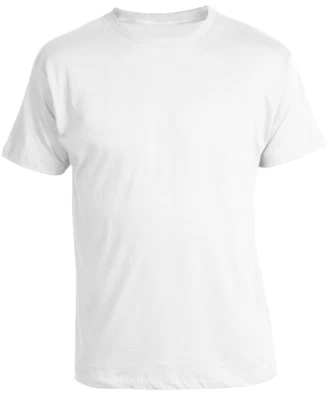 3-12-Pack V/Crew-Neck For Men's 100% Cotton Tagless T-Shirt Undershirt Tee White - Image 1 of 4