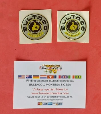 Insignia emblema tanque combustible BULTACO PERSEGANG MATADOR ALPINA SHERPA FRONTERA 57m Foto 1 de 3