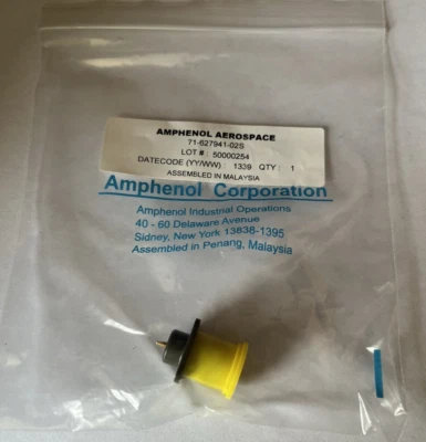 BRAND NEW AMPHENOL AEROSPACE 71-627941-02S CIRCULAR MIL SPEC 2 PINS CONNECTOR - Image 1 of 4