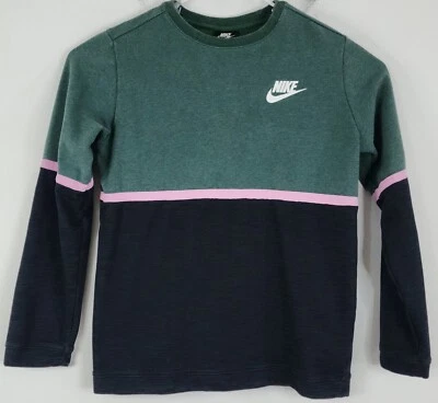 Suéter Pullover Nike Mujer Manga Larga Talla XL Verde/Rosa/Negro Foto 1 de 4
