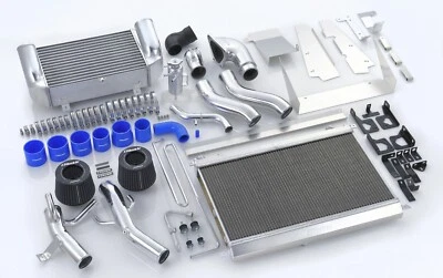GReddy para 92-02 Mazda RX-7 FD3S Ver. Kit completo de intercooler 2 T-19 montagem em V - Imagem 1 de 4