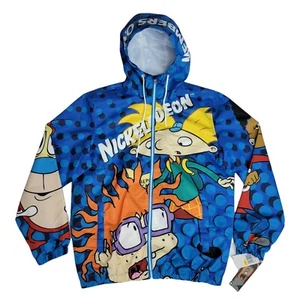 Members Only x Nickelodeon Medium Rugrats Hey Arnold Chucky Windbreaker Jacket - Picture 1 of 8