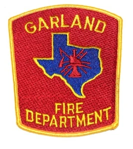 GARLAND TEXAS TX Fire Patch EMS Rescue Public Safety STATE SHAPE OUTLINE  - Picture 1 of 1