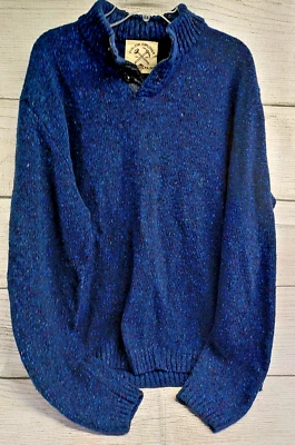 Шерстяной вязаный кардиган Alan Paine Marino свитер English Explorer синий мужской размер 48 - Изображение 1 из 4